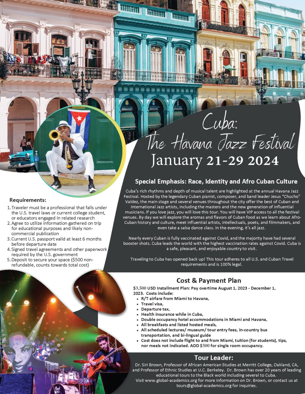 CUBA The Havana Jazz Festival 2024 Global Academics